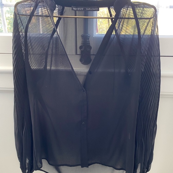 Black Zara Blouse - Picture 1 of 3